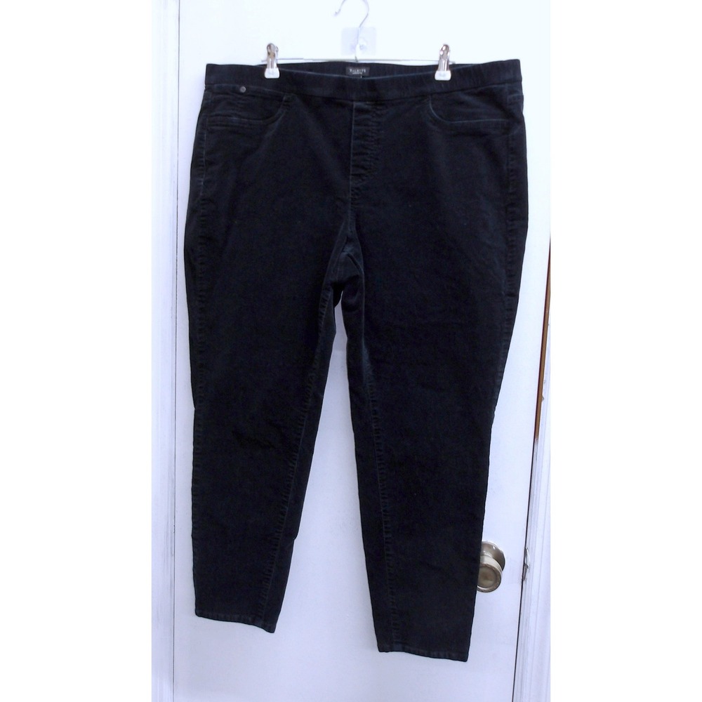 Talbots Woman Petite Black‎ Corduroy Pants Size 2XP / #1335